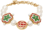Casablanca Multicolor Gradient Flower Bracelet