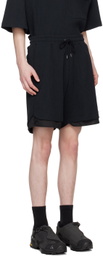 meanswhile Navy Easy Shorts