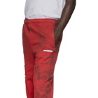 Off-White Red Tie-Dye Lounge Pants