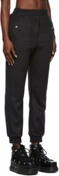 We11done Black Hairy Zurry Lounge Pants