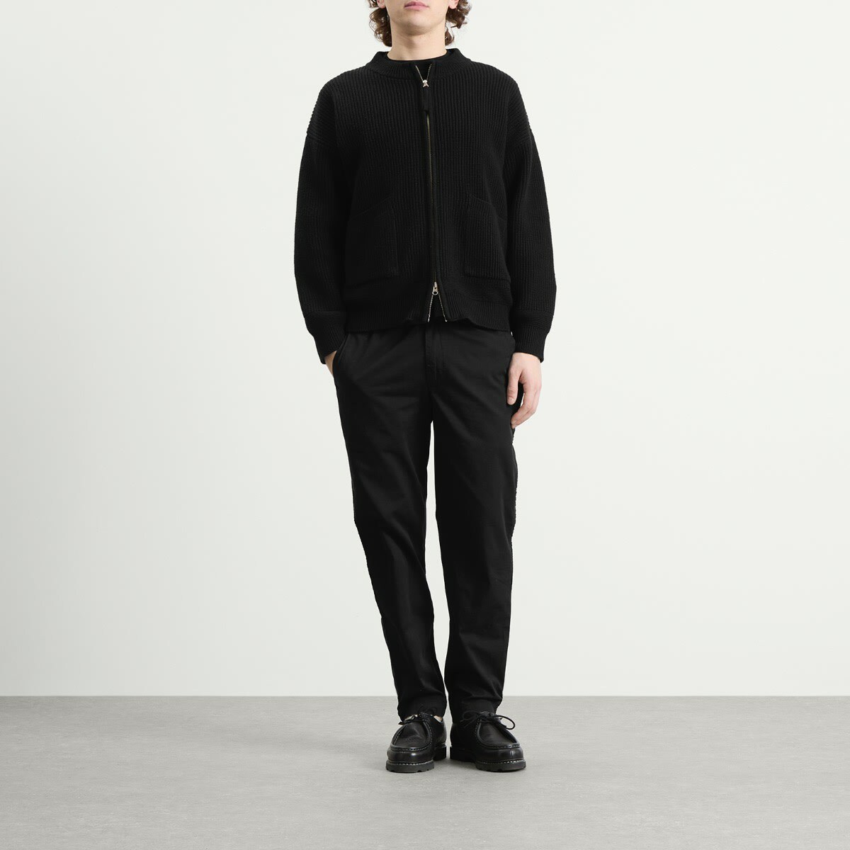 Folk Men's Drawcord Trouser in Black