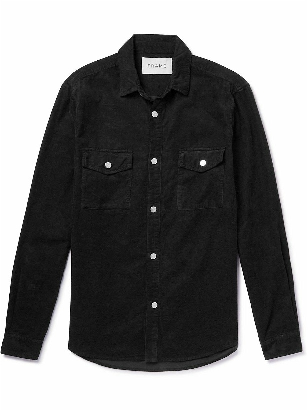 Photo: FRAME - Cotton-Corduroy Shirt - Black