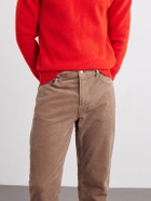 FRAME - Modern Straight-Leg Cotton-Blend Corduroy Trousers - Brown