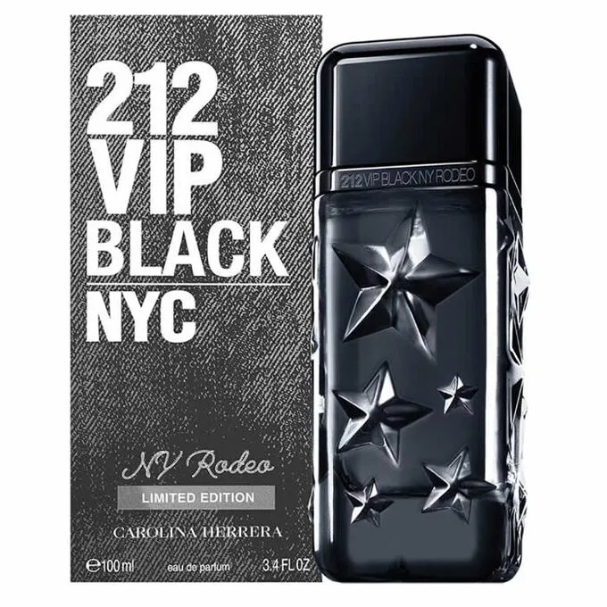 Carolina Herrera Mens 212 Vip Black NY Rodeo EDP Spray 3.4 oz Fragrances 8411061111604