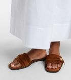 Tory Burch Romy suede slides