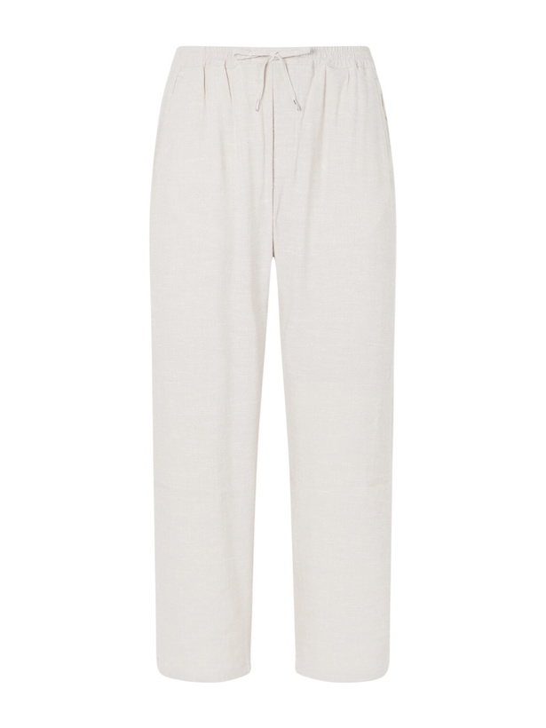 Photo: A Kind Of Guise - Samurai Straight-Leg Linen and Silk-Blend Drawstring Trousers - Neutrals