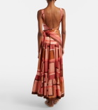 Zimmermann Como printed silk maxi skirt