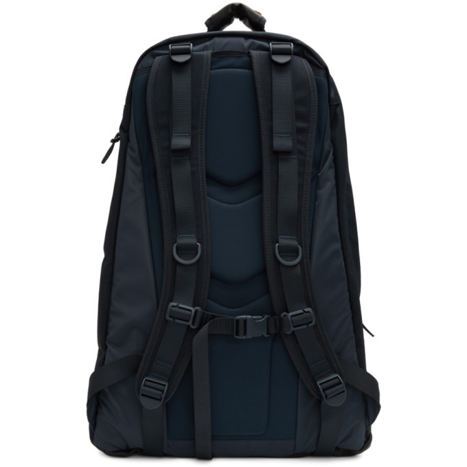 Visvim Navy Cordura and Leather 22L Backpack Visvim