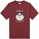 Drole de Monsieur Men's Drôle de Monsieur North Star T-Shirt in Wine