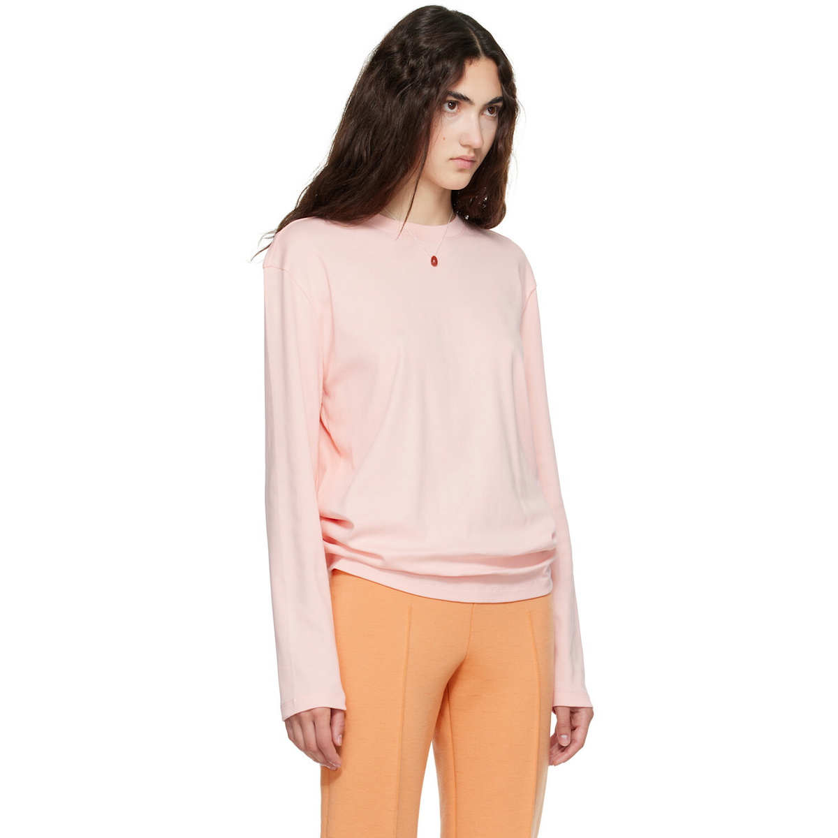 FLORE FLORE Pink Maggie Longsleeve T-shirt