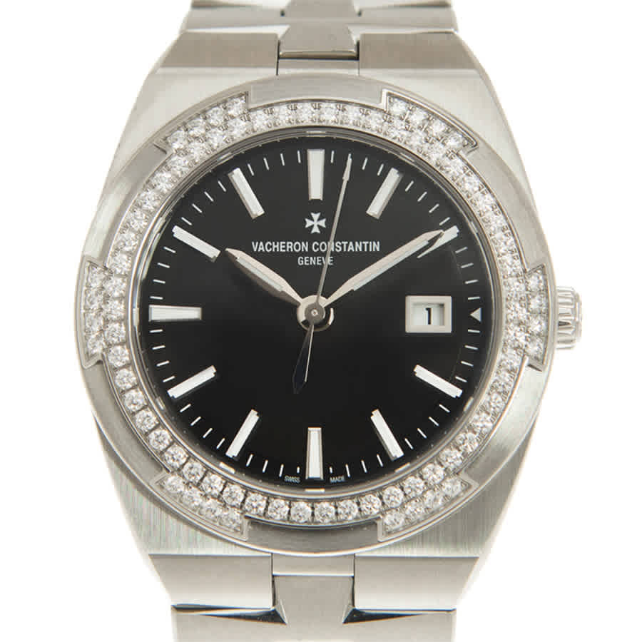 Vacheron Constantin Overseas Quartz Diamond Black Dial Ladies Watch 1205V/100A-B591