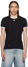 Courrèges Black Patch T-Shirt