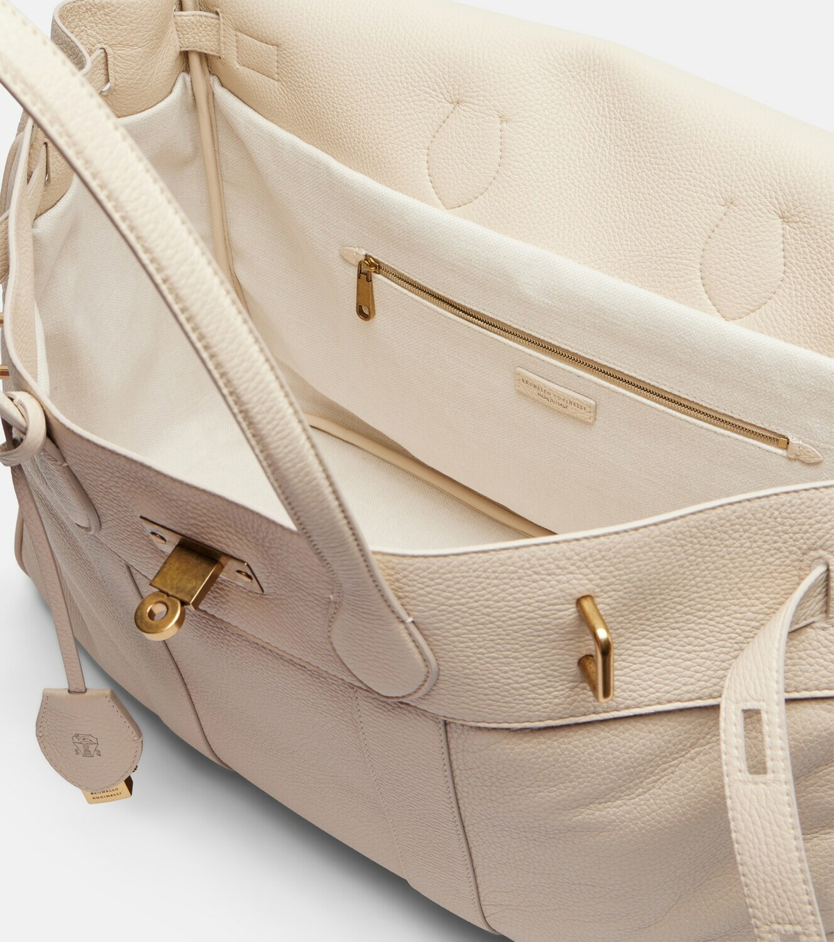 Brunello Cucinelli Large leather tote bag