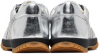 Stella McCartney Silver S-Wave Sport Mesh Panelled Sneakers