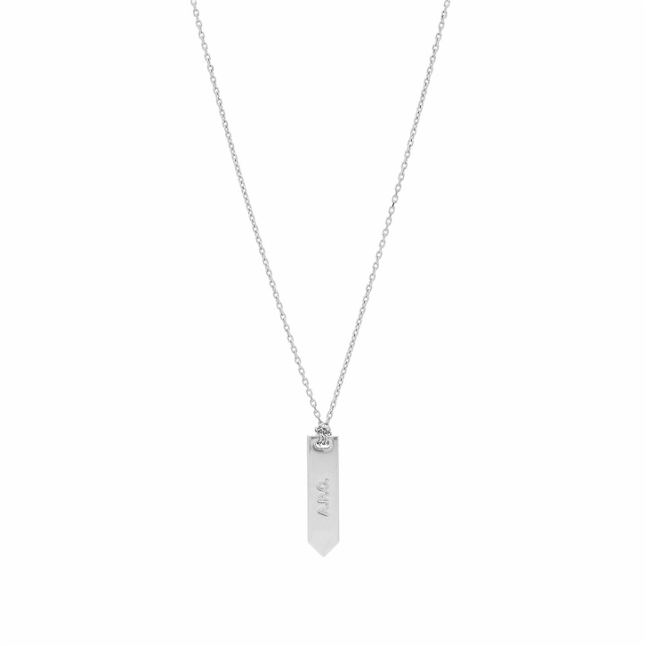 Photo: A.P.C. Men's Charly Necklace in Silver
