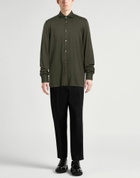 Fedeli Mens Shirt Dark in Green