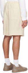 ZEGNA Off-White Cinch Shorts