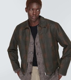 Our Legacy Checked coated cotton jacket