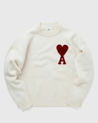Ami Paris Red Ami De Coeur Sweater White - Mens - Pullovers