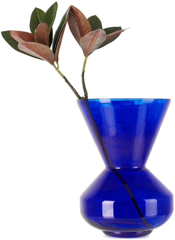 Photo: POLSPOTTEN Blue Thick Neck Vase