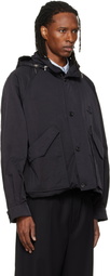 WOOYOUNGMI Black Raglan Parachute Jacket