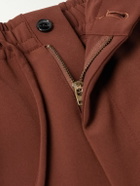 Needles - Straight-Leg Logo-Embroidered Jersey Track Pants - Brown
