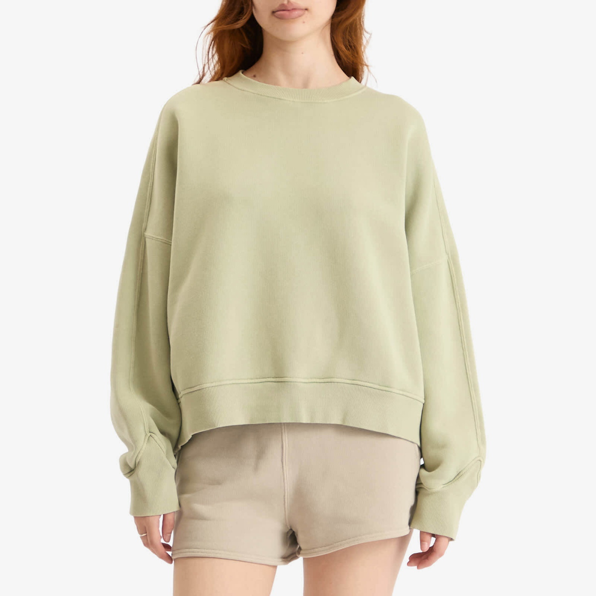 Represent Women's Initial V Notch Sweatshirt in Desert Sage