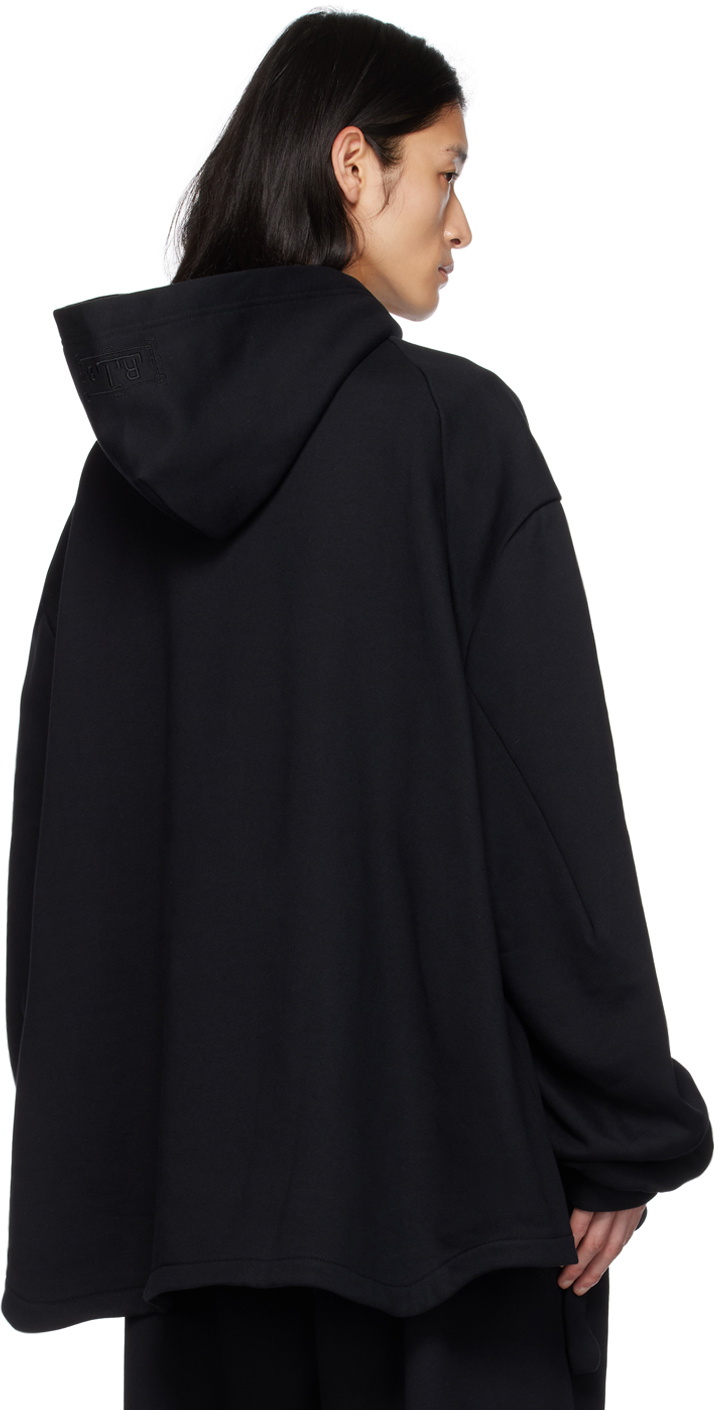 Random Identities Black Cutout Hoodie