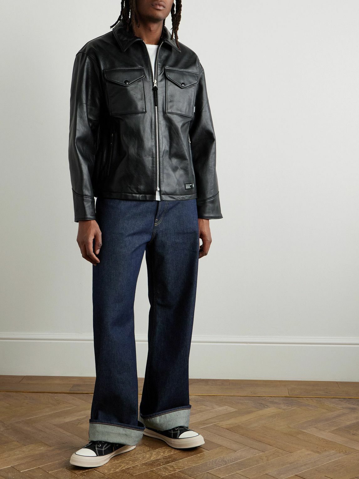 NEIGHBORHOOD LEATHER PM JACKET L 定価以下 Neighborhood Leather PM Jacket 'Black'