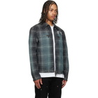 Off-White Gray Check Jacquard Skate Coach Denim Jacket