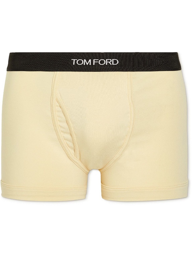Photo: TOM FORD - Stretch-Cotton Boxer Briefs - Neutrals