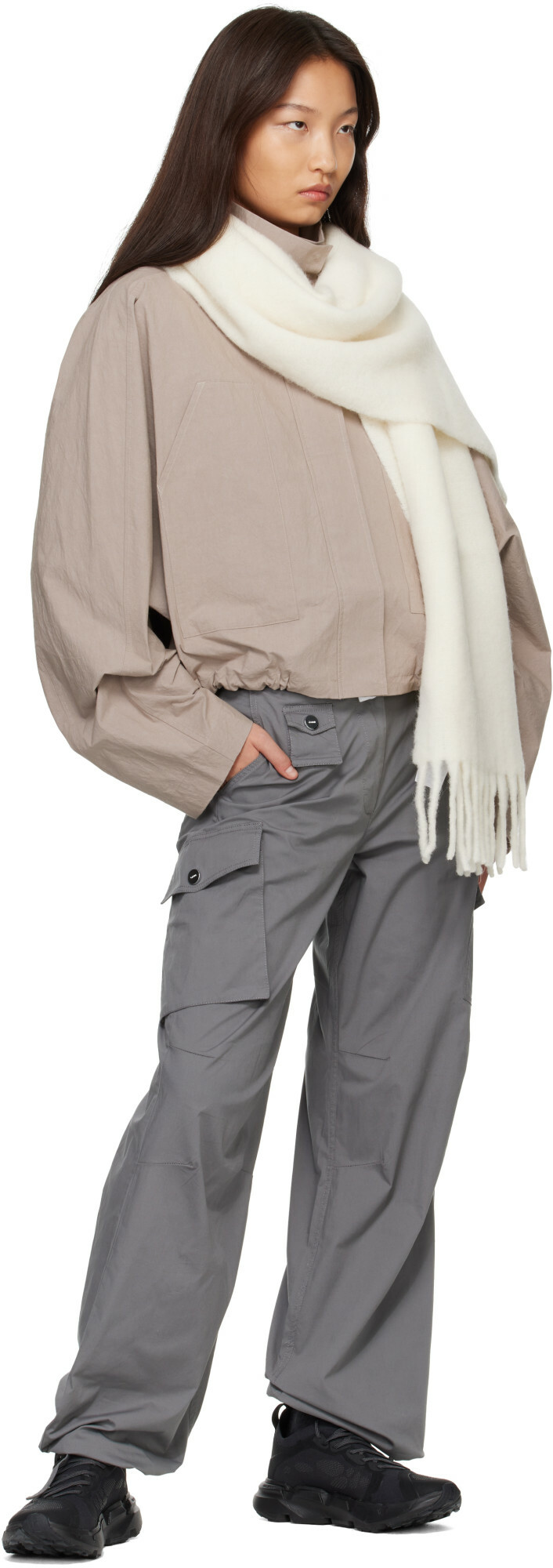 Canada Goose Off-White Alpaca Scarf