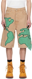 Who Decides War by MRDR BRVDO Tan Pangia Shorts