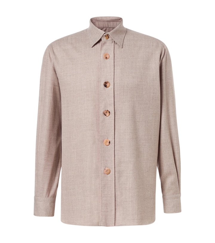 Photo: Rubinacci Virgin wool shirt