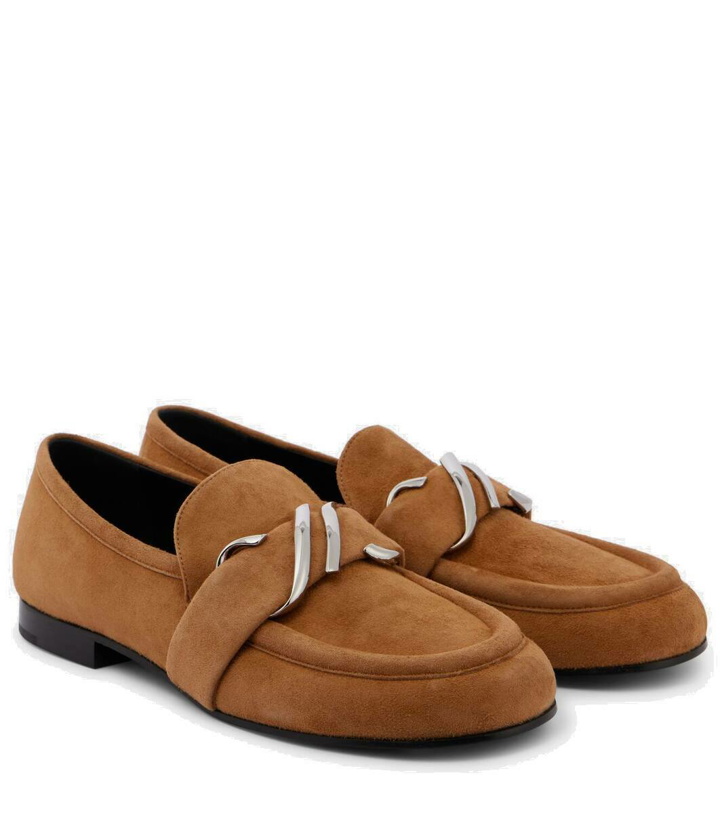 Photo: Proenza Schouler Monogram suede loafers