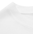 AMI - Logo-Appliquéd Organic Cotton-Jersey T-Shirt - White