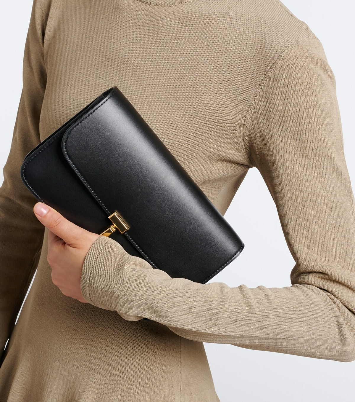 Toteme T-Lock leather crossbody bag