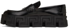 Versace Black Greca Labyrinth Loafers
