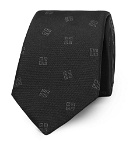 Givenchy - 7cm Logo-Jacquard Silk-Twill Tie - Black