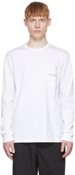 Comme des Garçons Homme White Cotton Long Sleeve T-Shirt