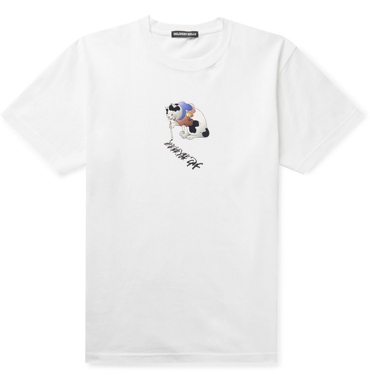 Flagstuff - Printed Cotton-Jersey T-Shirt - White Flagstuff