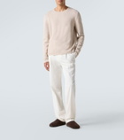 The Row Hudson shearling-lined suede mules