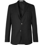 Boglioli - Black Slim-Fit Unstructured Wool-Hopsack Blazer - Black