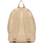 Eastpak Beige Leather Padded Pakr Backpack