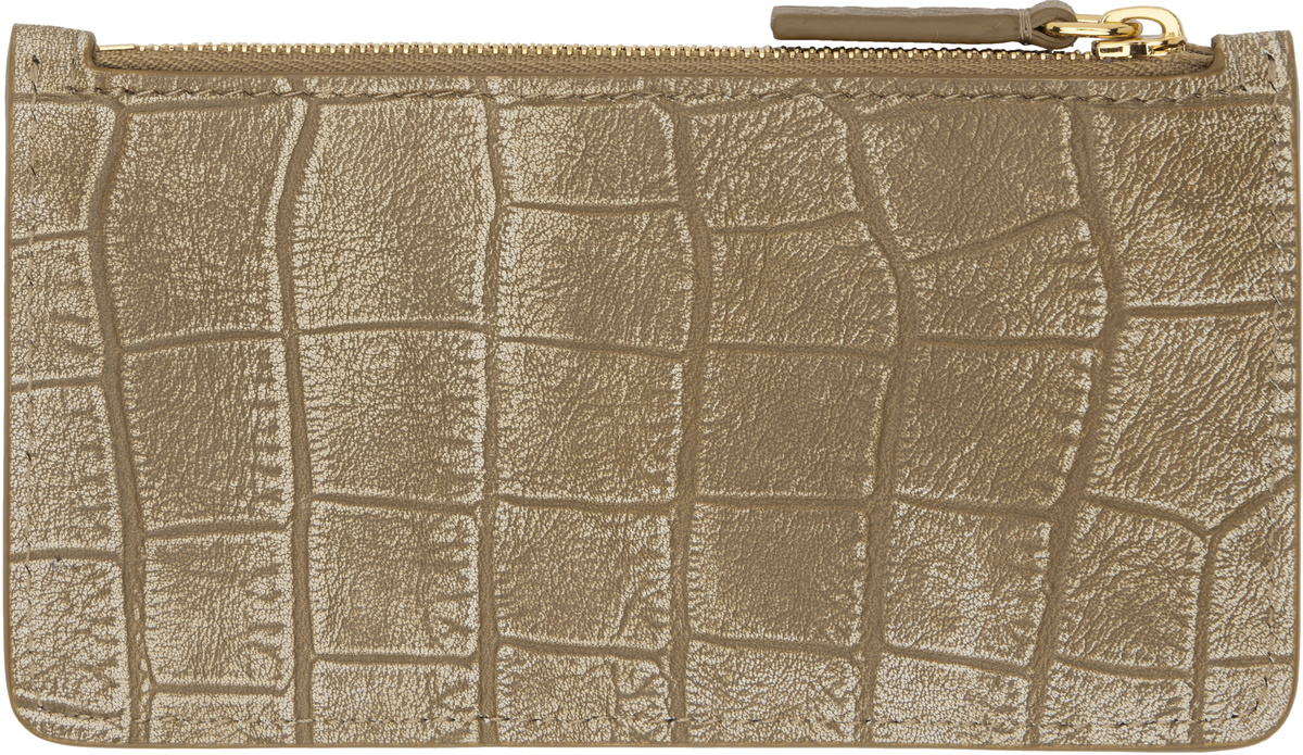 Marni Brown Zipped Card Holder