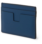 TOM FORD - Textured-Leather Cardholder - Blue