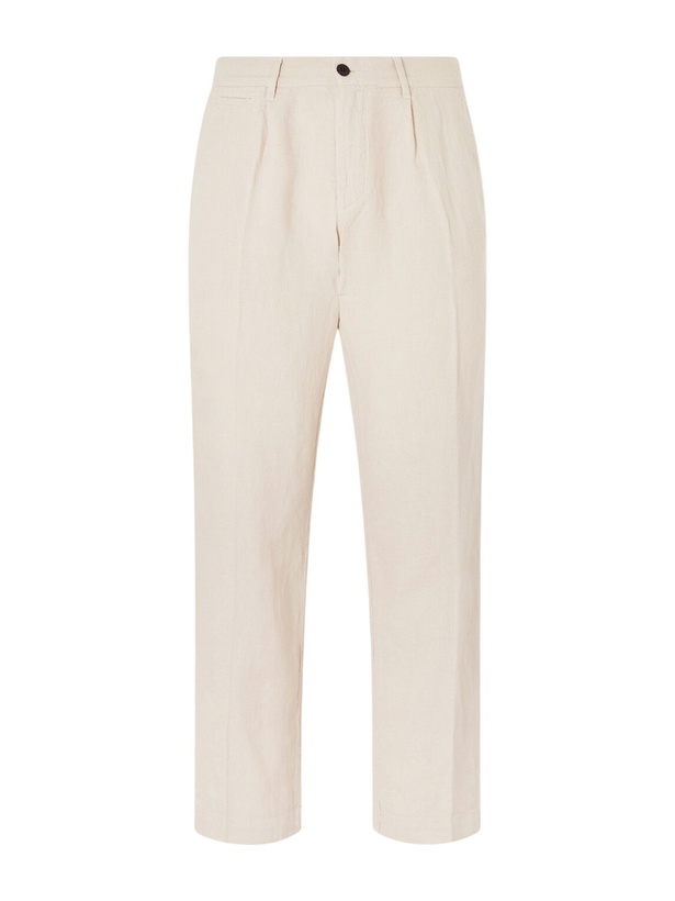 Photo: Portuguese Flannel - Straight-Leg Linen Trousers - Neutrals