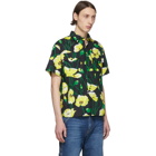 MSGM Black Floral Shirt