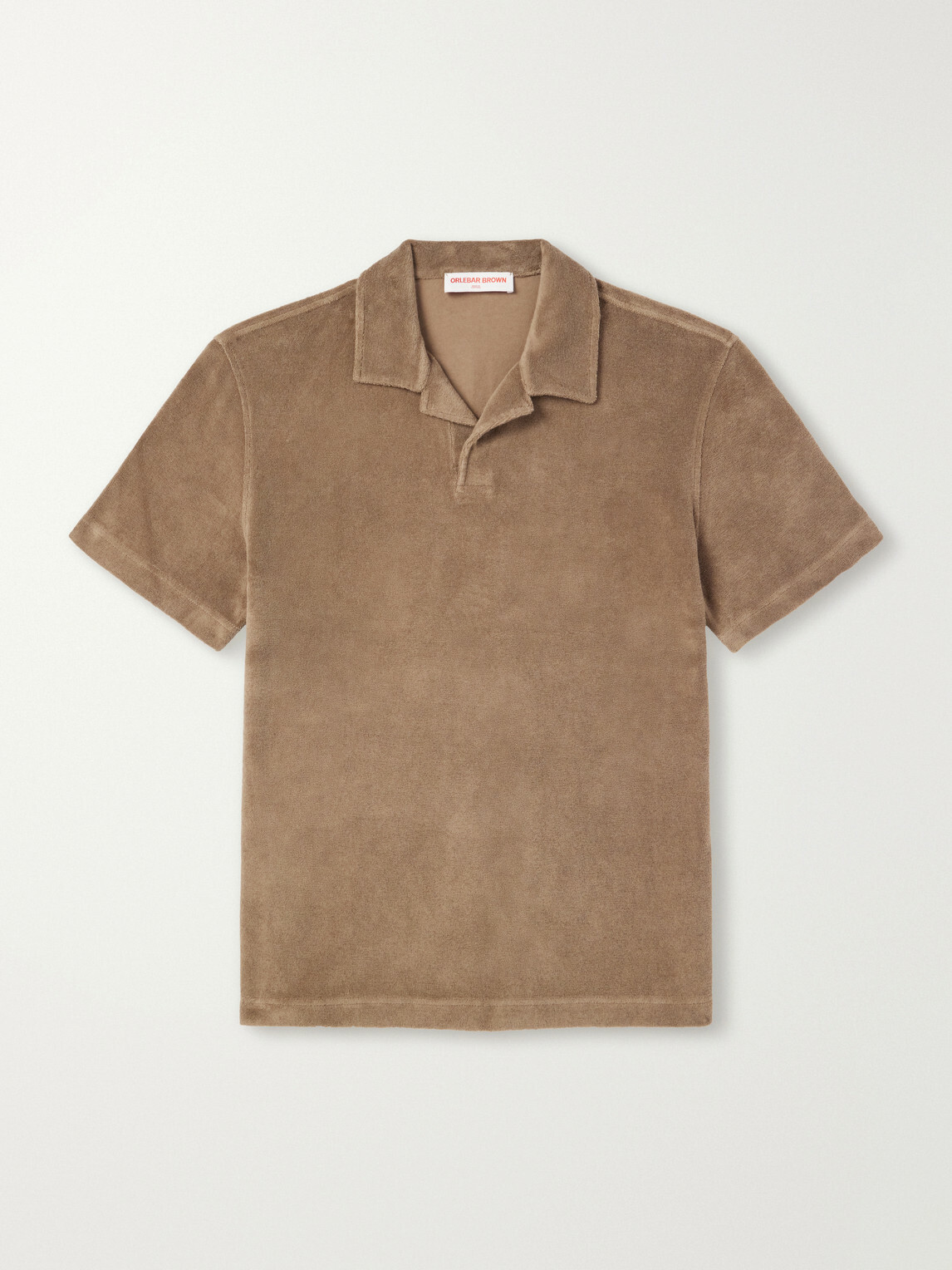 Orlebar Brown - Cotton-Terry Polo-Shirt - Brown