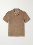 Orlebar Brown - Cotton-Terry Polo-Shirt - Brown